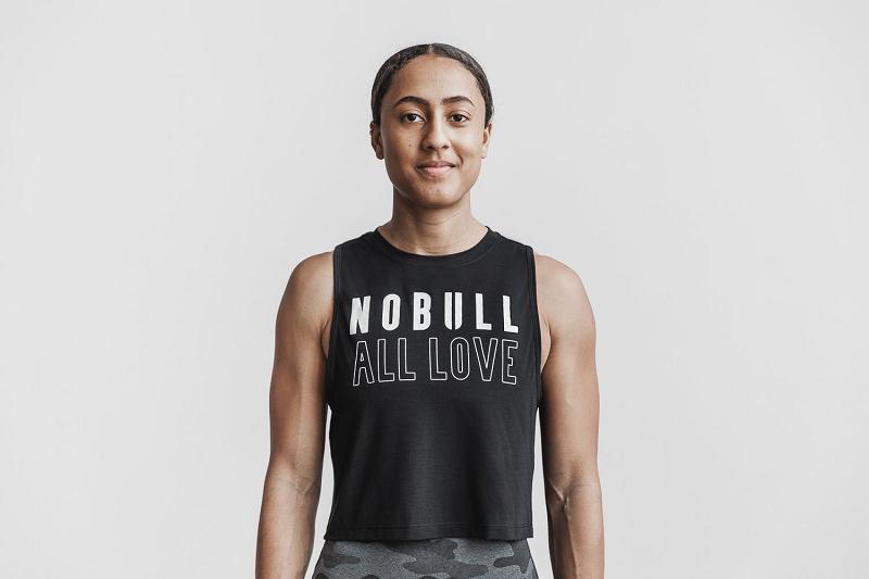 Women\'s Nobull WoMuscle (ALL Love) Tanks Black | SG D3211F